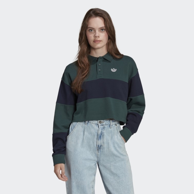 Adidas Originals Class Of 72 Crop Crew Sweatshirt Minéral Vert Chaud