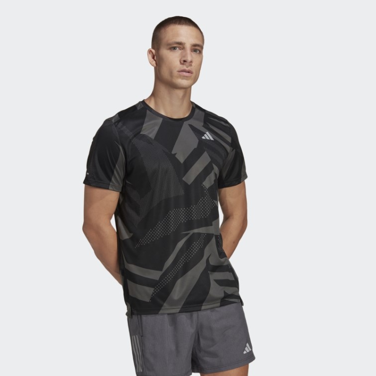 Posséder Le T-shirt Saisonnier Run Adidas Noir
