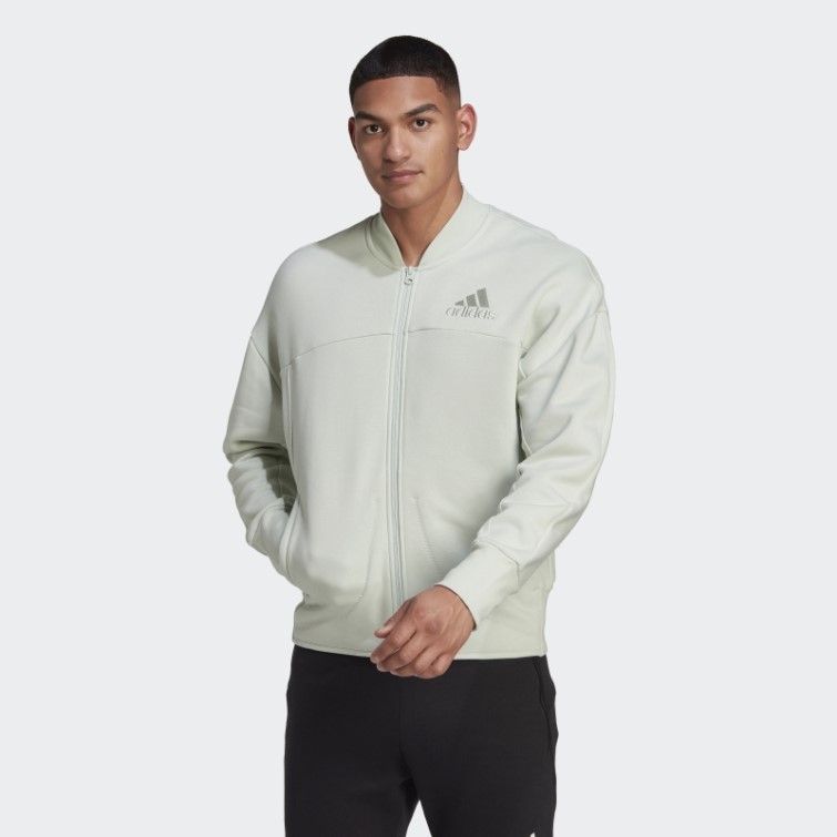 Adidas Studio Lounge Fleece Track Top Vert