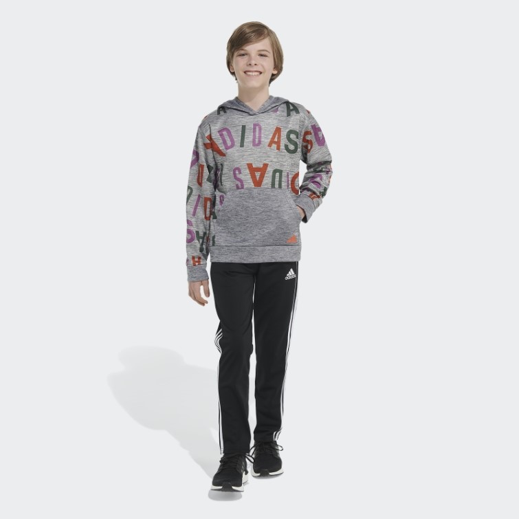 Adidas Lineage Love Chiné Pull à Capuche Charbon Hthd