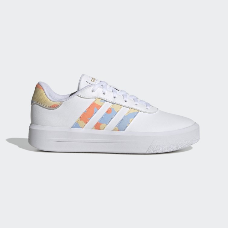 Adidas Court Plate-forme Chaussures Blanc