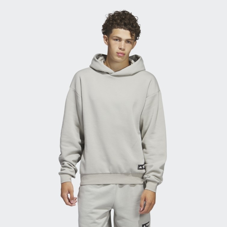 Sweat à Capuche Adidas Legends Gris Metal
