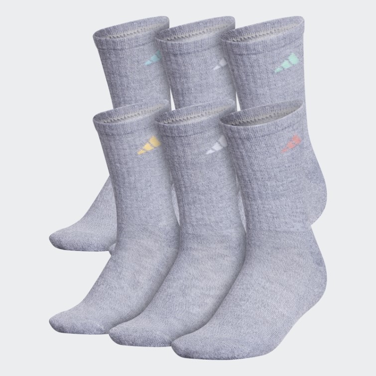Chaussettes Athlétiques Gris Moyen 6 Paires Adidas