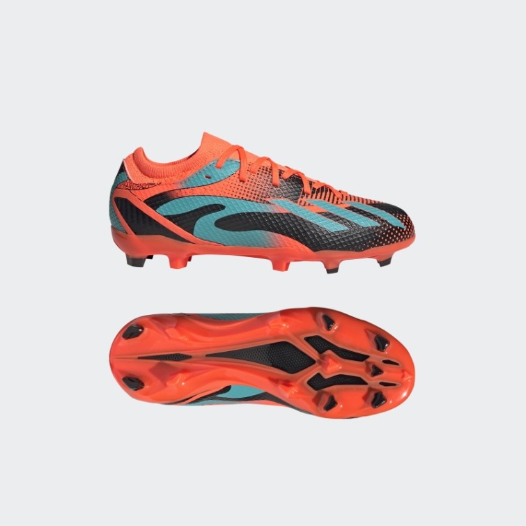 Chaussure Adidas Orange X Speedportal Messi.3 Sol Ferme