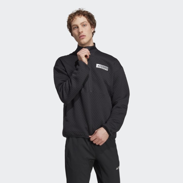 Veste Polaire 1/2-zip Terrex Utilitas Noir Adidas