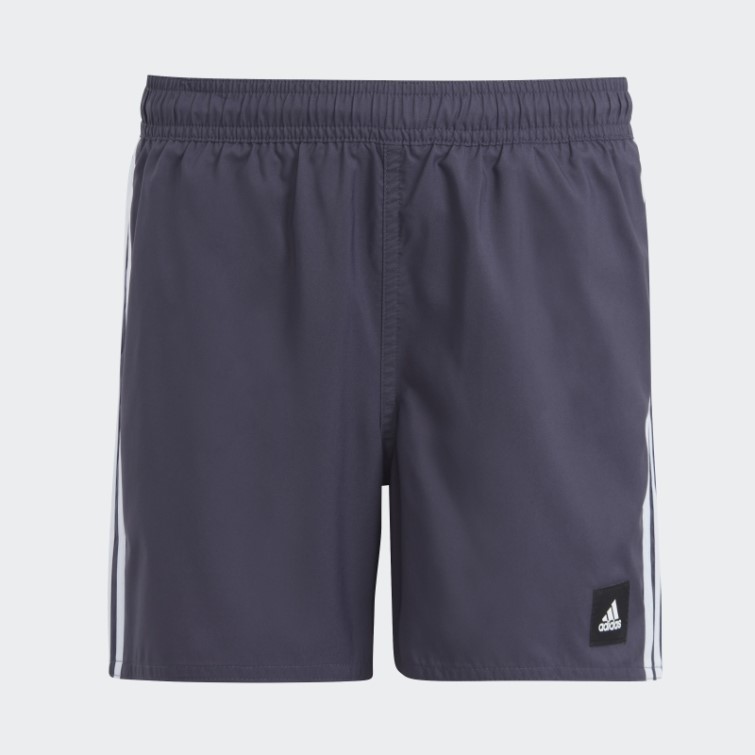 Adidas Short De Bain 3 Bandes Bleu Marine