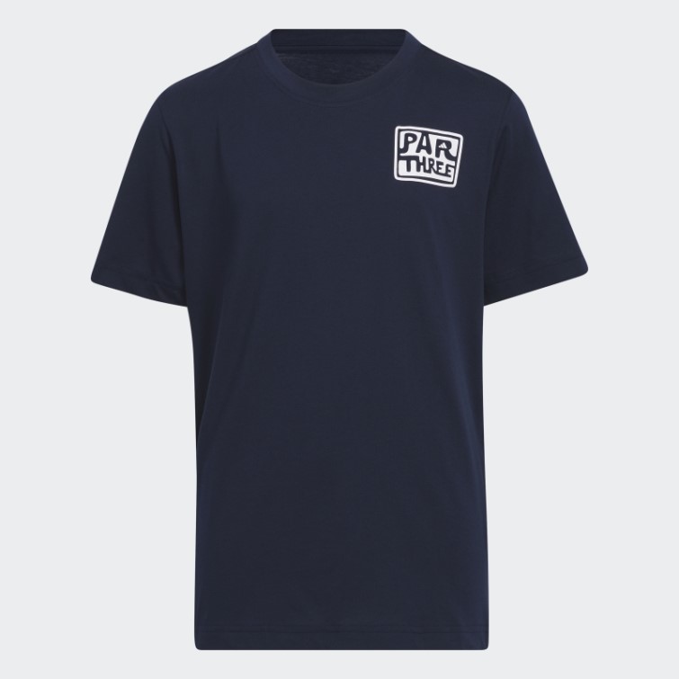 T-shirt Unisexe à Manches Courtes Par Adidas Bleu Marine