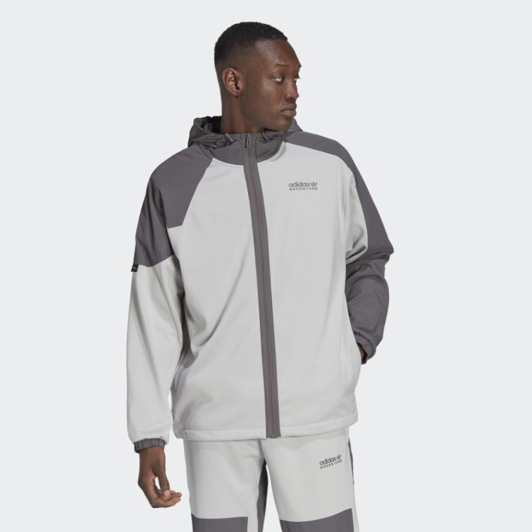 Adidas Aventure Hiver Tissu Mélange Sweat à Capuche Gris