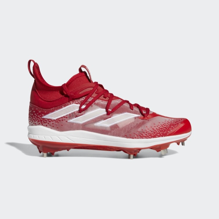 Adizero Afterburner Nwv Crampons Adidas Rouge