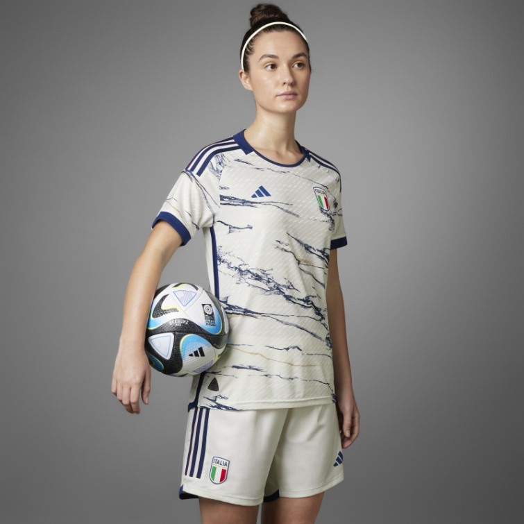 Maillot Italy 23 Away Authentique Femme Blanc Adidas