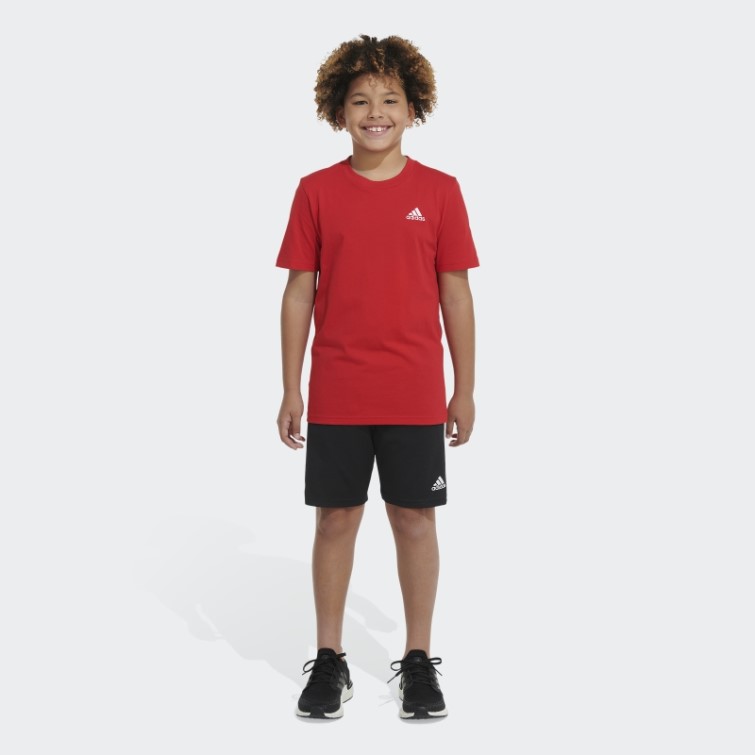 T-shirt à Logo Emb Essentiel écarlate Adidas