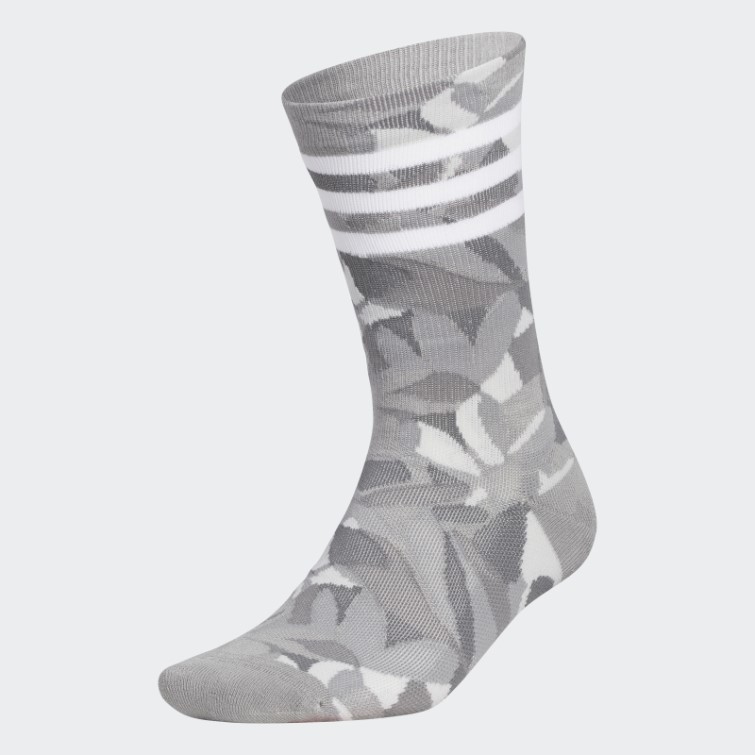 Chaussettes Mi-mollet Imprimées Adidas Golf Grises