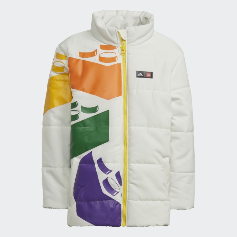 Adidas X Classic Lego Veste Matelassée D'hiver Blanc