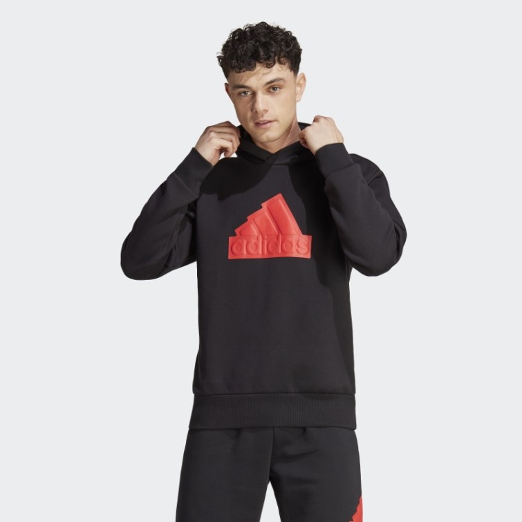 Adidas Future Icons Badge Of Sport Sweat à Capuche Rouge