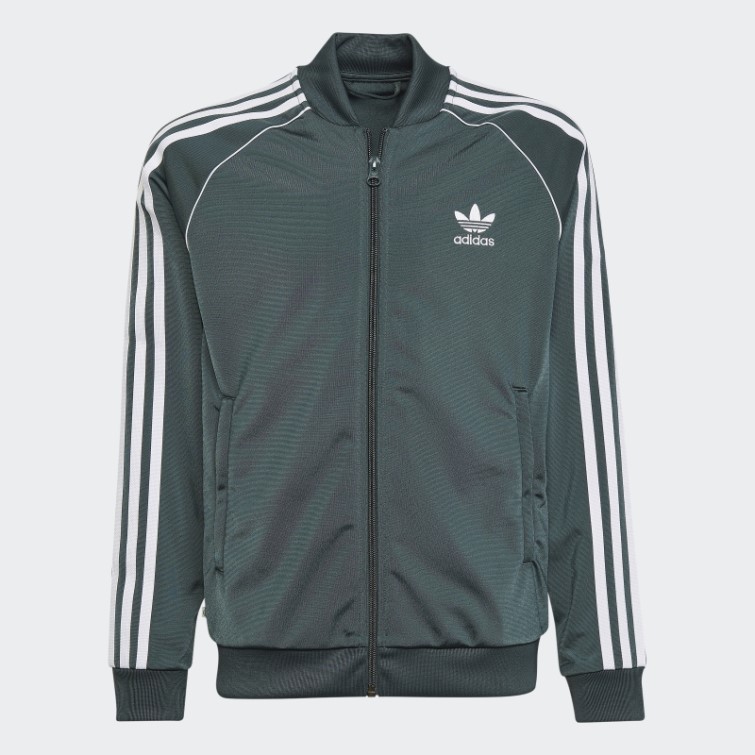 Veste De Survetement Adidas Adicolor Sst Vert Mineral