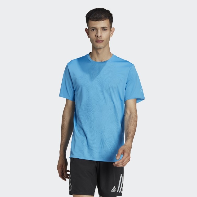 Made To Be Remade Running Tee Bleu Adidas