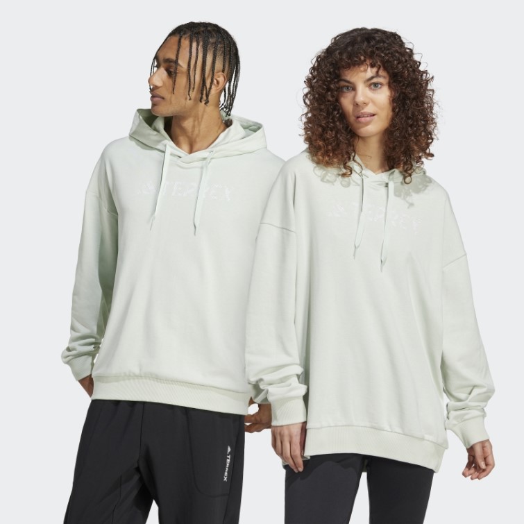 Sweat à Capuche Avec Grand Logo Terrex (non Genré) Adidas Vert