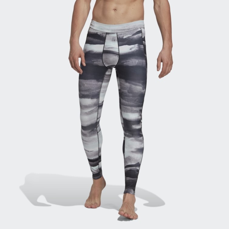 Collants D'entraînement De Yoga Imprimés Multicolores Adidas