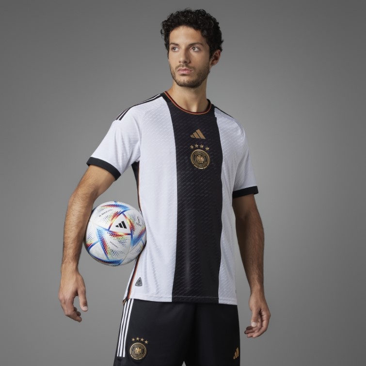 Maillot Adidas Allemagne 22 Home Authentique Blanc