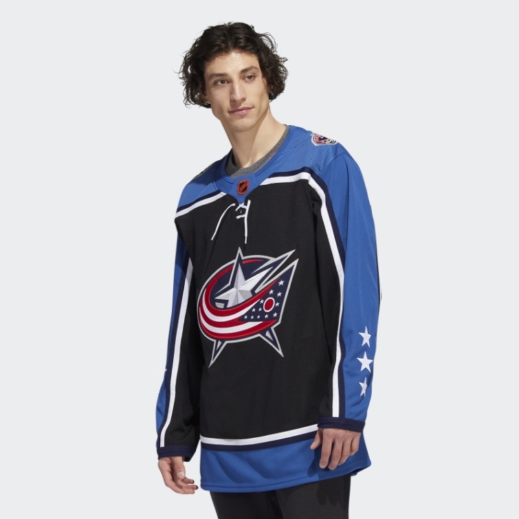 Vestes Bleu Authentique Reverse Retro Wordmark Jersey Noir Adidas