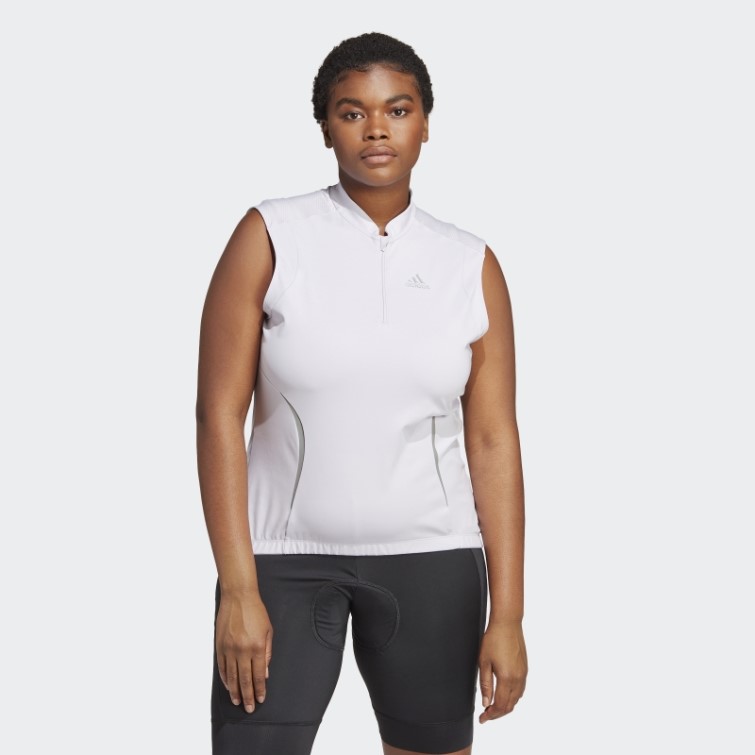 Le Haut De Cyclisme Sans Manches (taille Plus) Adidas Silver Dawn