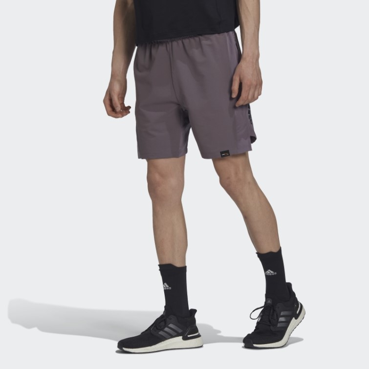 Adidas Short D'entraînement En Cordura Gris Trace