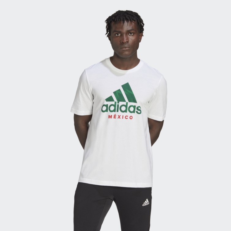 Tee Shirt Graphique Mexico Blanc Adidas