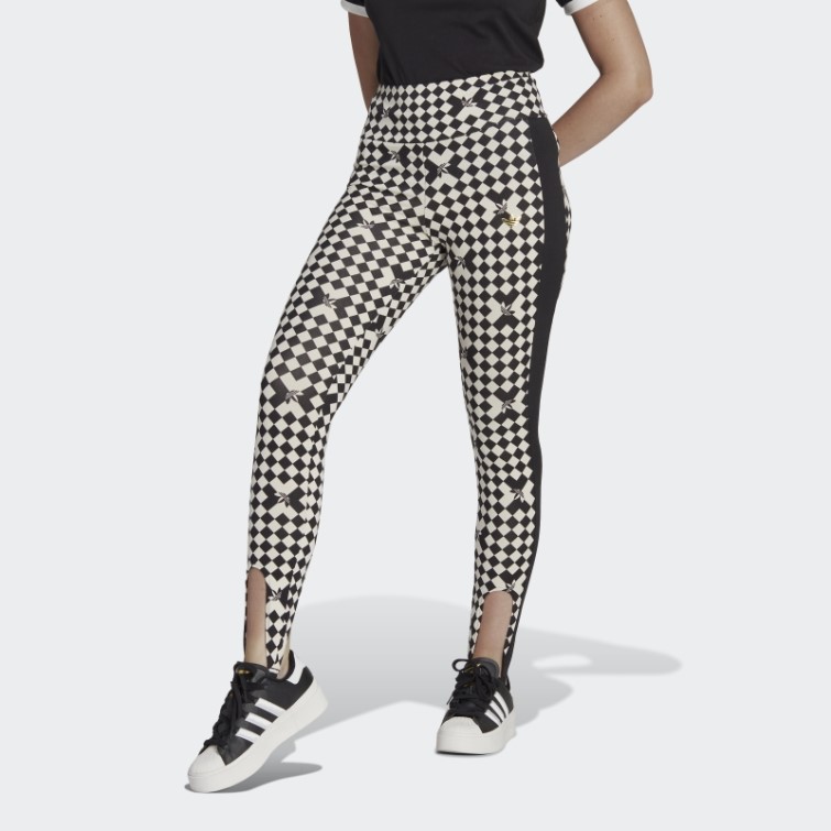 Collant Adidas Ski Chic Imprimé Allover Noir