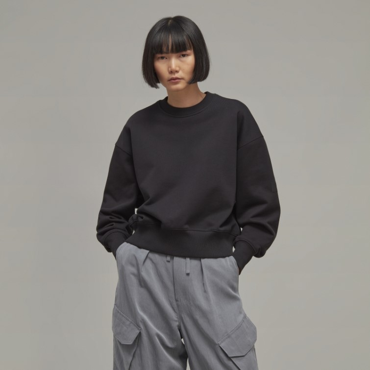 Adidas Y-3 Sweat-shirt à Coupe Carrée En Coton Bio éponge
