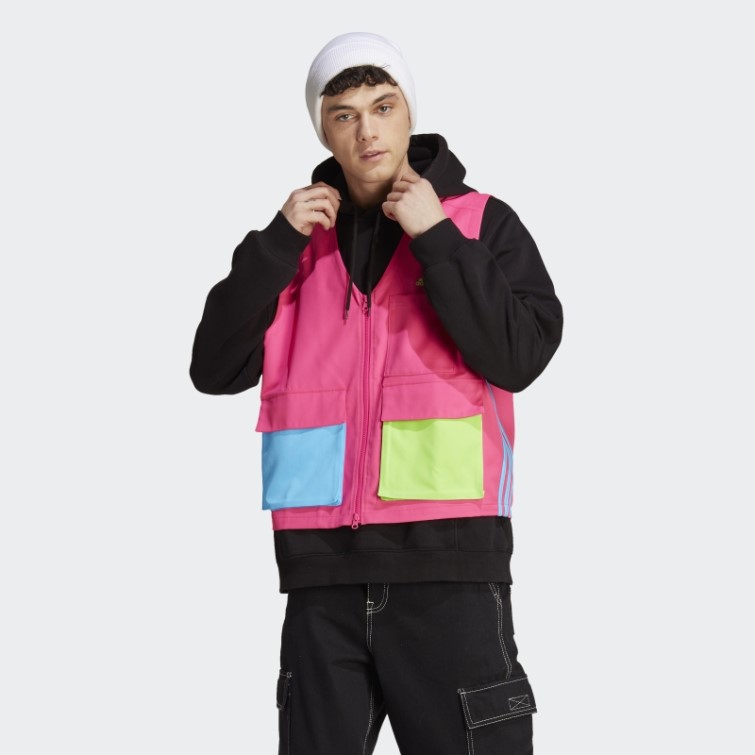 Adidas Kidcore Utility Vest Shock Rose Chaud