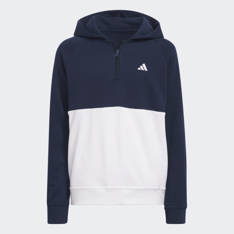 Adidas Sweat à Capuche Colorblock Bleu Marine Mode