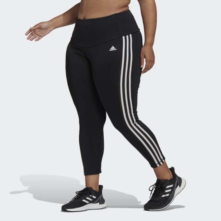 Adidas Legging Sport Taille Haute 3 Bandes 7/8 (taille Plus) Noir