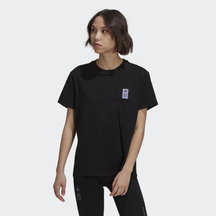 T-shirt Adidas Olympique Lyonnais Noir