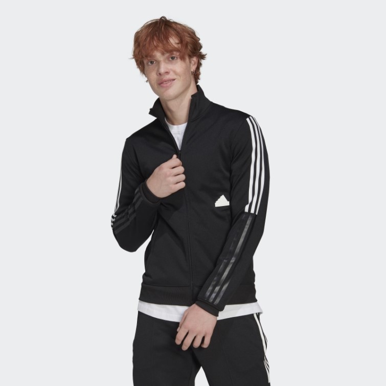 Adidas 3-stripes Track Top Noir Ajusté