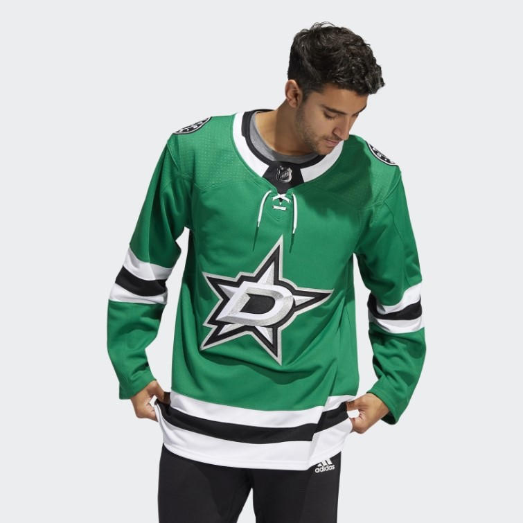 Maillot Authentique Adidas étoiles Vert Moyen Domicile