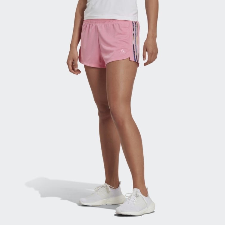 Short Adidas Aeroready Made For Training Floral Pacer Rose