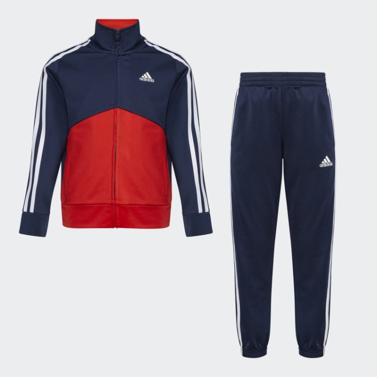Ensemble De Survêtement En Tricot Colorblock Adidas Athlétique Bleu Marine
