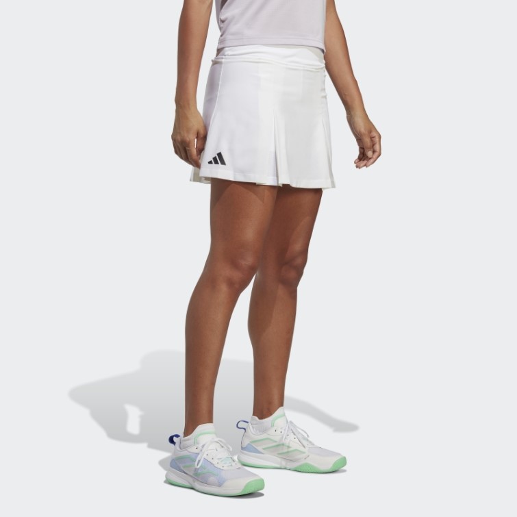 Jupe Plissée Club Tennis Adidas Blanc