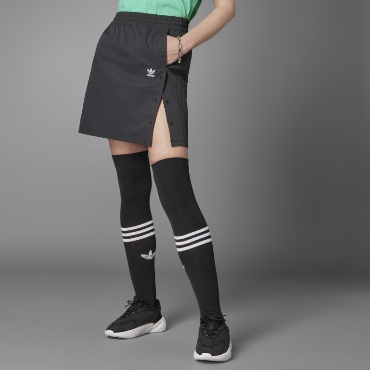 Jupe à Boutons-pression Toujours Originale Adidas Noir