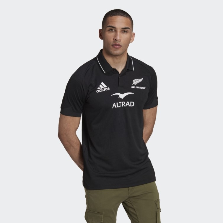 Adidas Polo All Blacks Rugby Domicile Noir