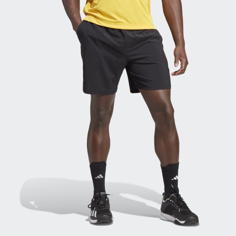 Club Tennis Short Tissé Stretch Adidas Noir