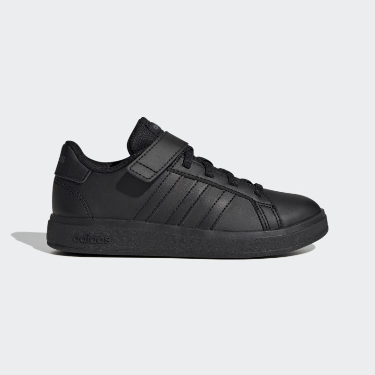 Adidas Grand Court Elastic Lace And Top Strap Chaussures Gris