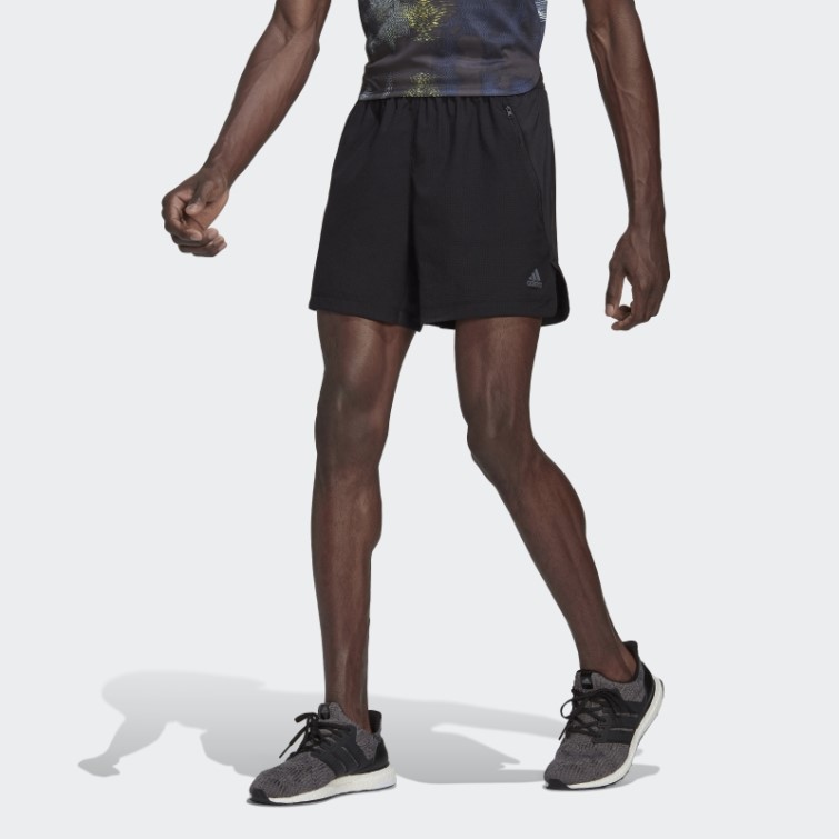 Adidas Short D'entraînement En Maille Hiit Noir