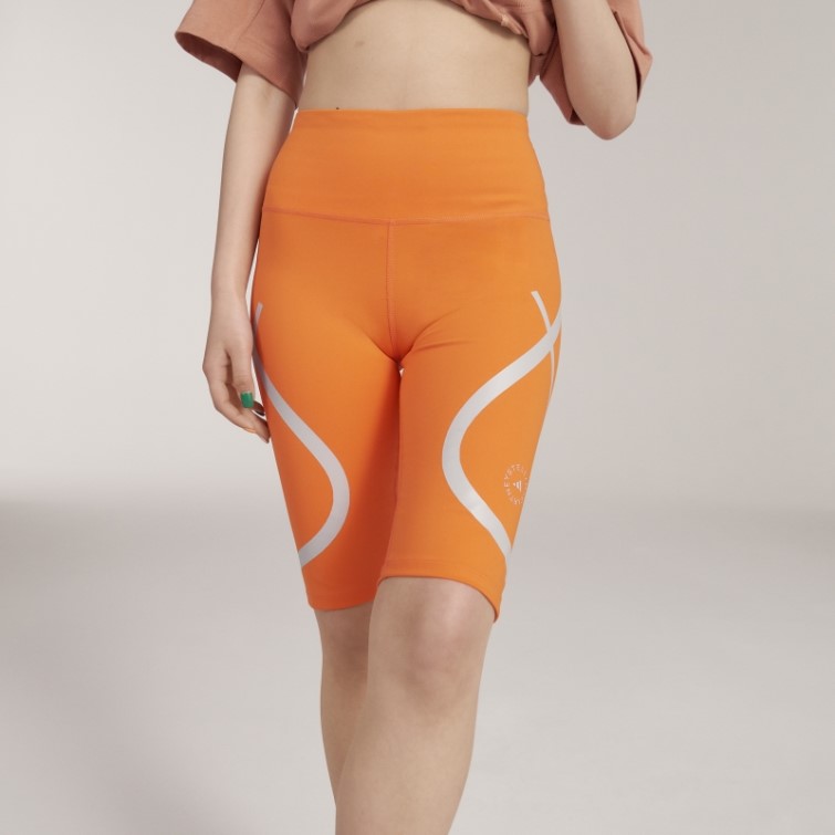 Short Cycliste Adidas By Stella Mccartney Truepace Orange Chaud