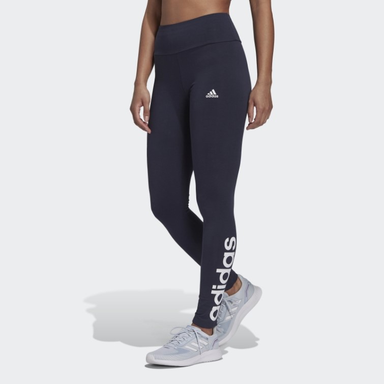 Adidas Legging Taille Haute Logo Adidas Essentials Encre