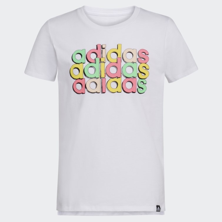 T-shirt Blanc à Manches Courtes Vent 22 Adidas