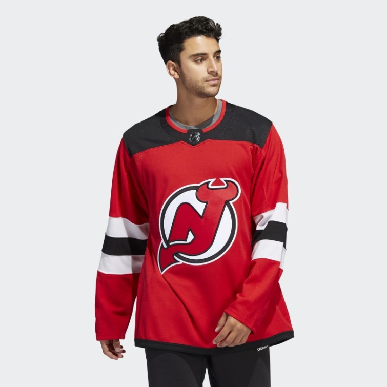 Maillot Authentique Adidas Devils Domicile Rouge