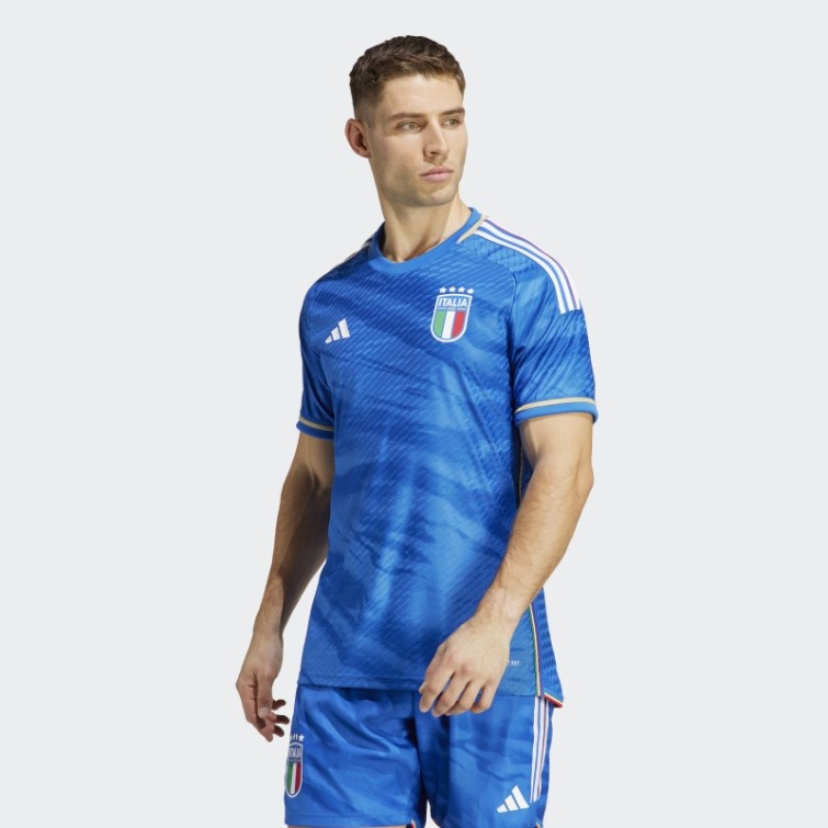 Maillot Adidas Italie 2023 Domicile Authentique Bleu