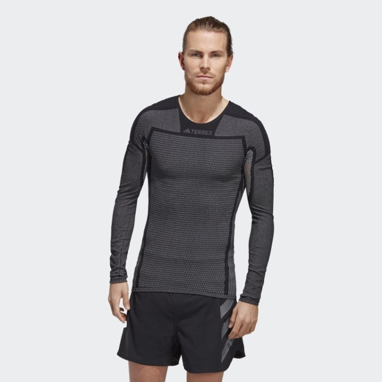 Tee Shirt Manches Longues Terrex Drynamo Noir Adidas