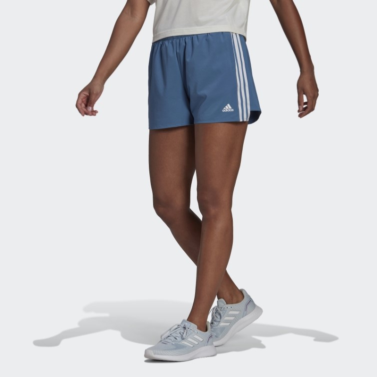 Adidas Altéré Bleu Primeblue Conçu 2 Mouvement Tissé 3 Bandes Sport Shorts